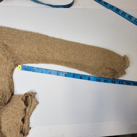 Soft Light Shrug Bolero Coverup Sheer Cardigan Size S/M - Picture 9 of 12